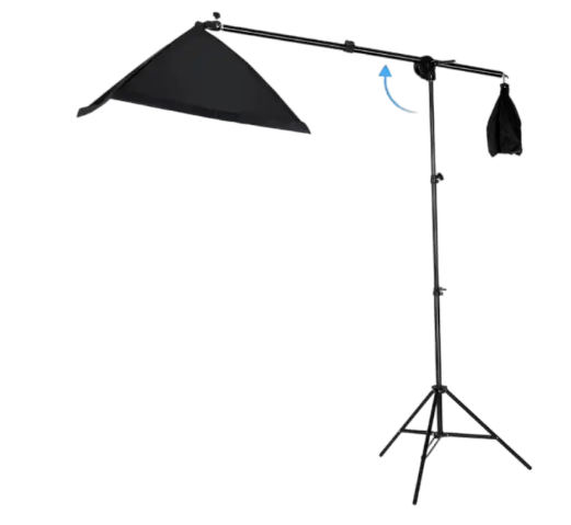 KIT STUDIO 3 SOFT BOX 1 LOMP + BACKGROUND 2/3M