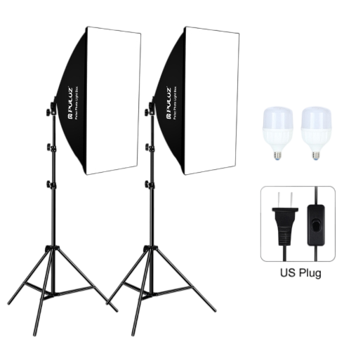 KIT STUDIO 3 SOFT BOX 1 LOMP + BACKGROUND 2/3M