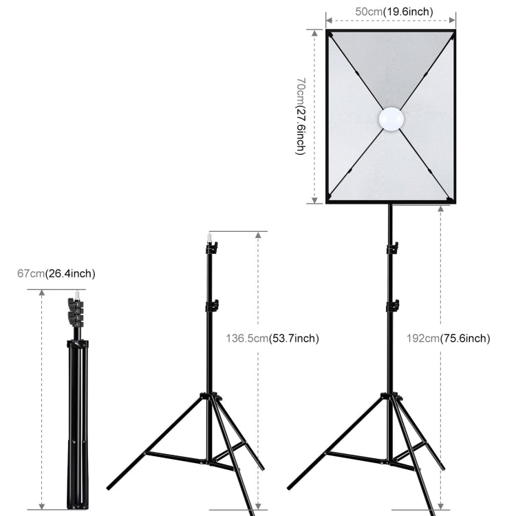 KIT 2SOFT BOX PULUZ 1LOMP