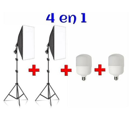 KIT 2SOFT BOX PULUZ 1LOMP