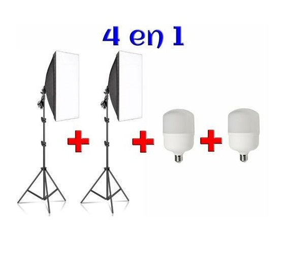 KIT 2SOFT BOX PULUZ 1LOMP