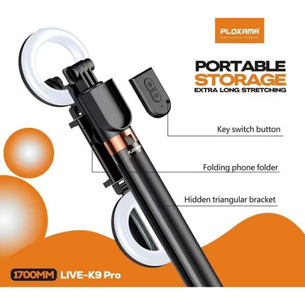 PLOKAMA TRIPOD SELFIE LIV K9 PRO