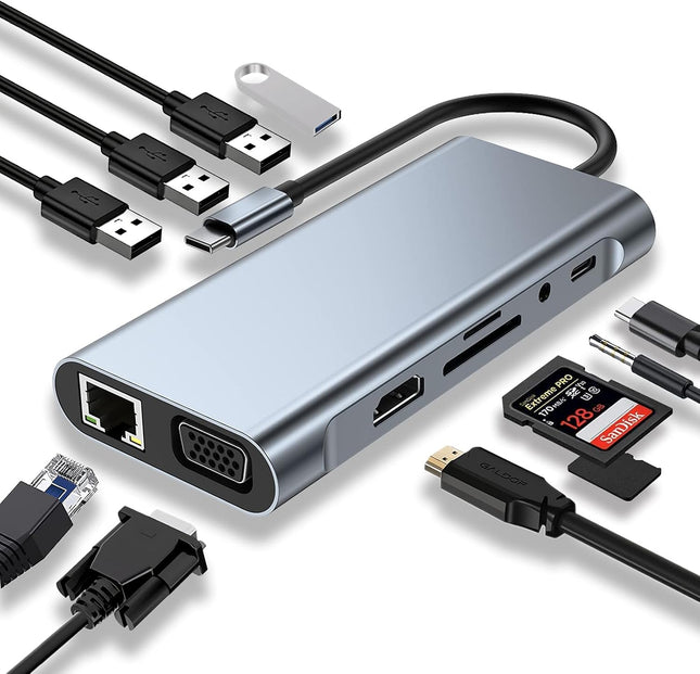 TYPE-C TO HDM 11 IN 1 ADAPTER