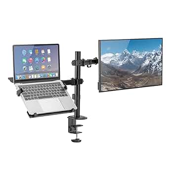 SUPPORT PC PORTABLE + MONITEUR ÉCRAN