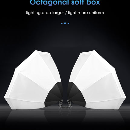KIT 2 DE BOÎTE À LUMIÈRE OCTOGONALE PORTABLE SOFT BOX