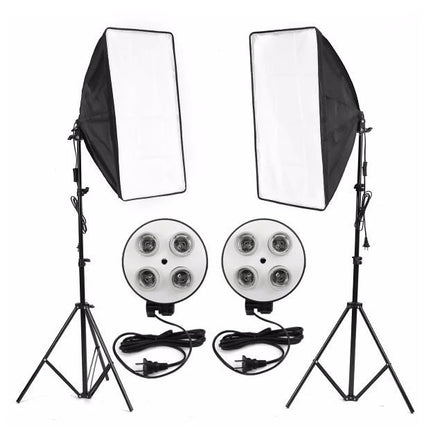 KIT 2SOFTBOX PULUZ 4LOMP