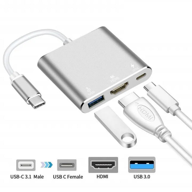 TYPE-C TO HDM 3 IN 1 ADAPTER