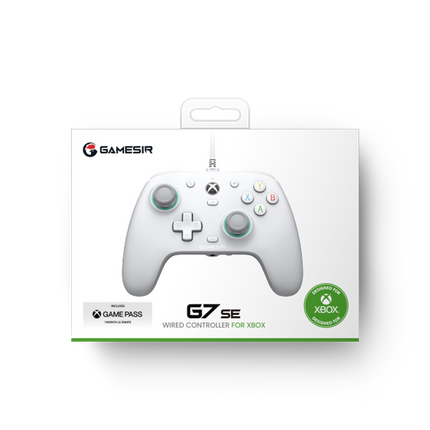 GAMESIR G7 SE XBOX WIRED CONTROLLER WHITE packaging