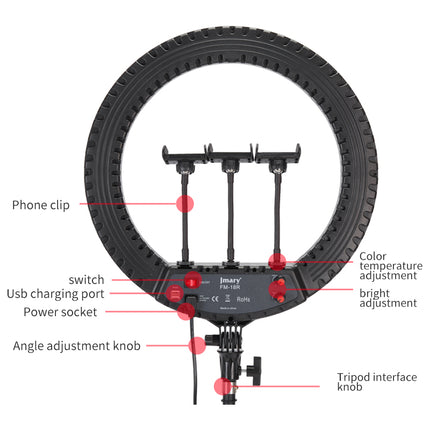JMARY FM-18R RING LIGHT