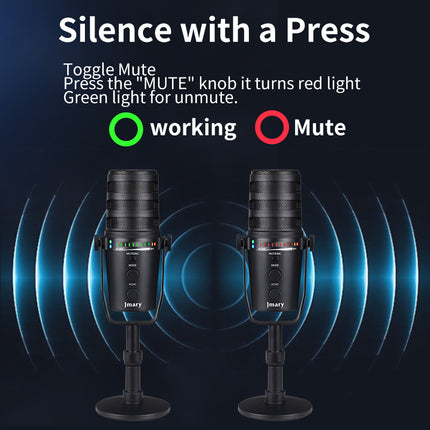 JMARY MC-PW12 XLR & USB MICROPHONE