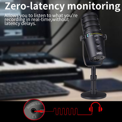 JMARY MC-PW12 XLR & USB MICROPHONE