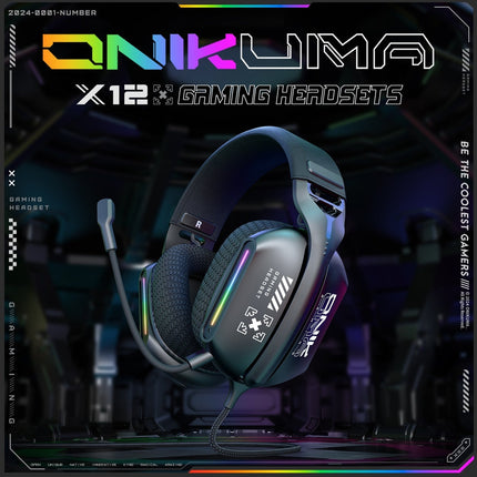 ONIKUMA X12 RGB GAMING HEADSET - 2