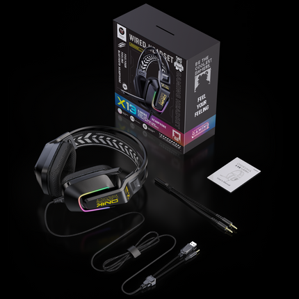 ONIKUMA X13 RGB GAMING HEADSET - 1