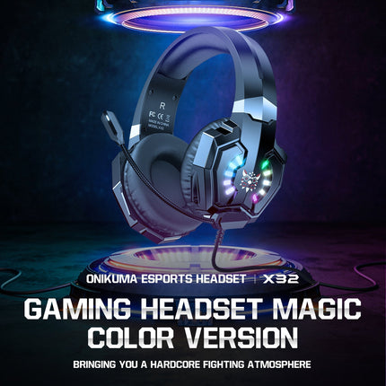 ONIKUMA X32 RGB WIRED GAMING HEADSET - 1
