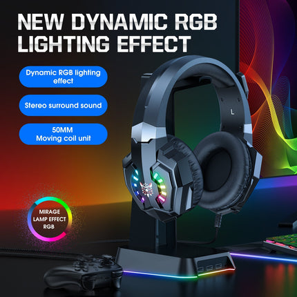 ONIKUMA X32 RGB WIRED GAMING HEADSET - 2