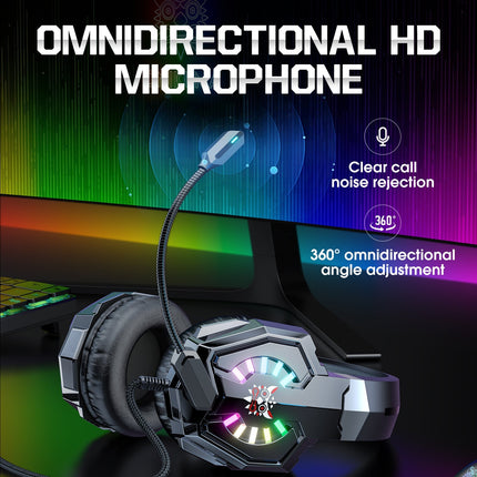 ONIKUMA X32 RGB WIRED GAMING HEADSET - 3